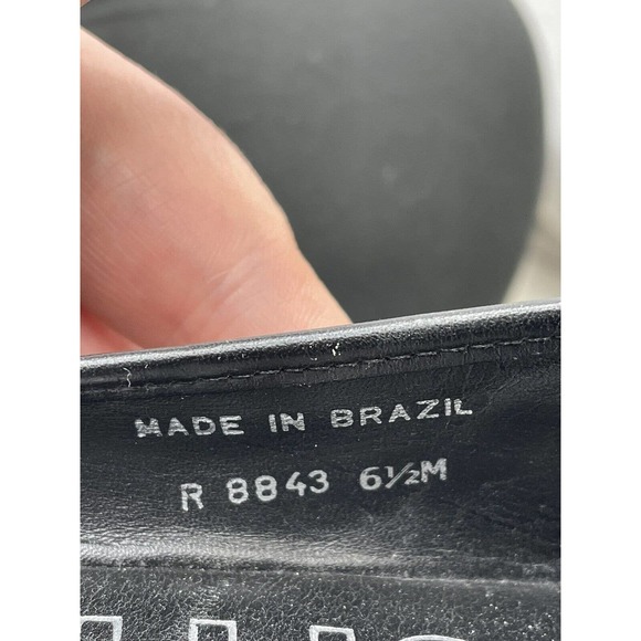 Bernardo Dark Brown Loafer Womens Size 6.5 Made In Brazil Shoes Glossy Finish - Picture 4 of 10